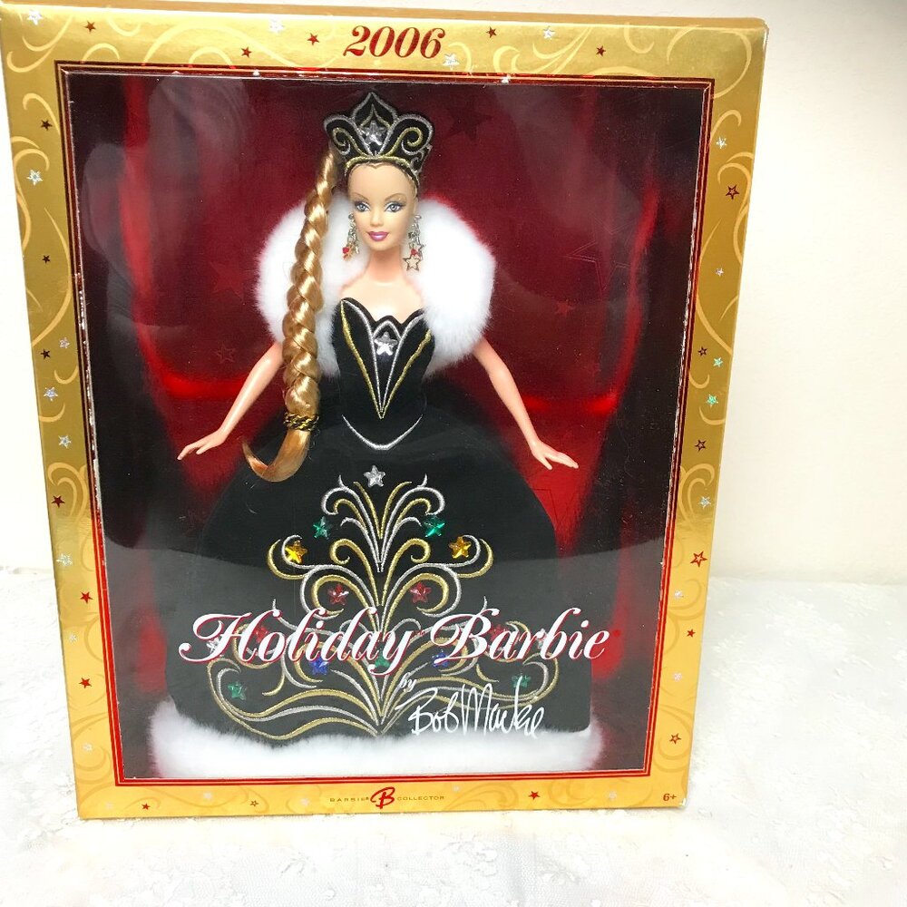 2006 Mattel Bob Mackie Holiday Barbie Doll J0949 Barbie B Collector